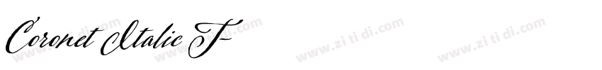 Coronet Italic T字体转换